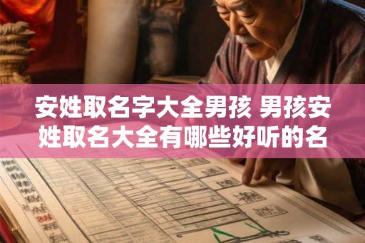 安姓取名字大全男孩 男孩安姓取名大全有哪些好听的名字