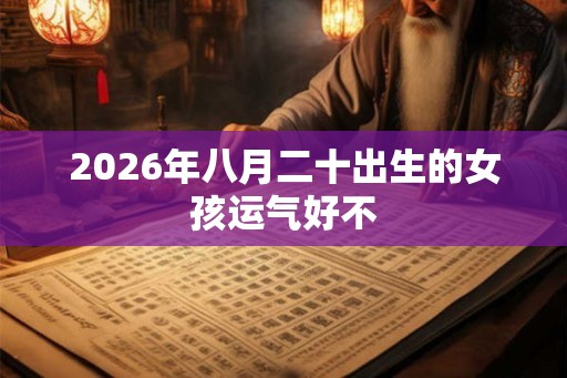 2026年八月二十出生的女孩运气好不