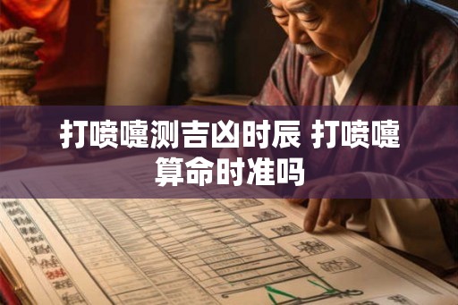 打喷嚏测吉凶时辰 打喷嚏算命时准吗