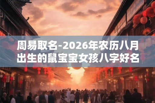 周易取名-2026年农历八月出生的鼠宝宝女孩八字好名推荐