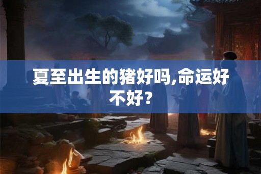 夏至出生的猪好吗,命运好不好？