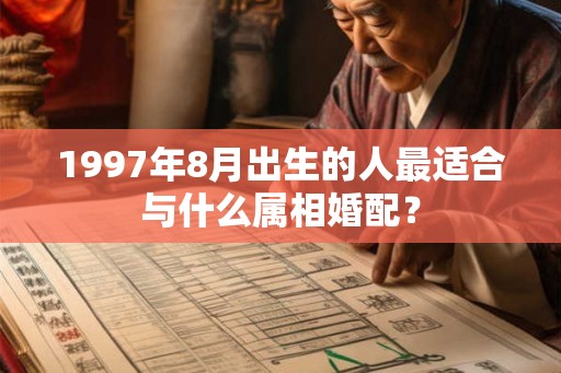 1997年8月出生的人最适合与什么属相婚配？