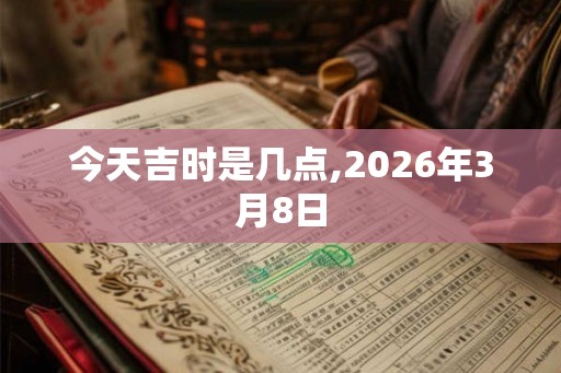 今天吉时是几点,2026年3月8日
