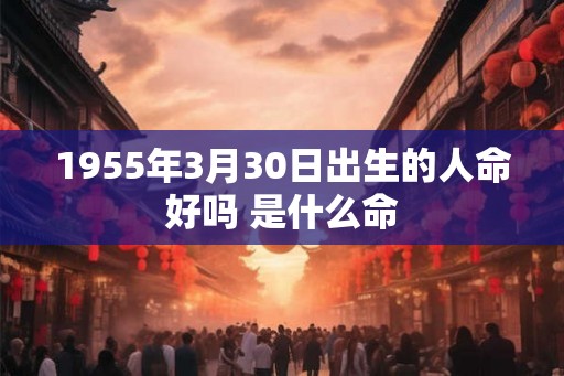 1955年3月30日出生的人命好吗 是什么命