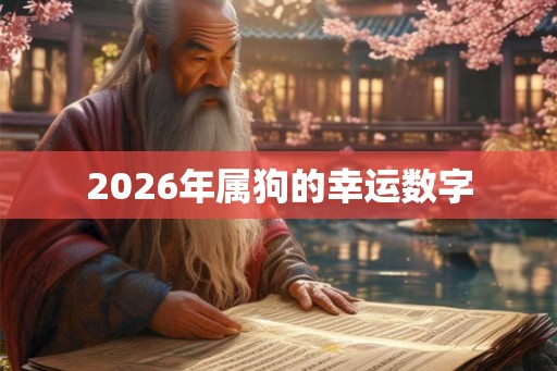 2026年属狗的幸运数字