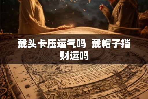 戴头卡压运气吗  戴帽子挡财运吗
