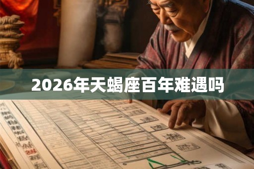 2026年天蝎座百年难遇吗