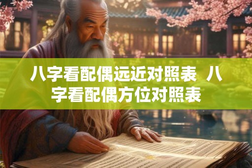 八字看配偶远近对照表  八字看配偶方位对照表