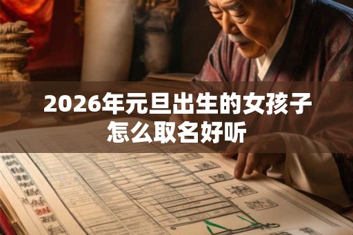 2026年元旦出生的女孩子怎么取名好听