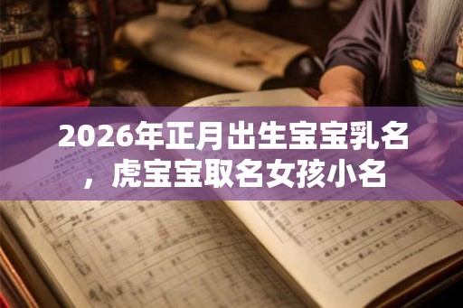 2026年正月出生宝宝乳名，虎宝宝取名女孩小名