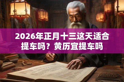2026年正月十三这天适合提车吗？黄历宜提车吗