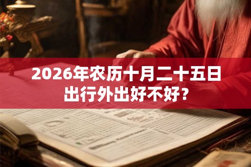 2026年农历十月二十五日出行外出好不好？