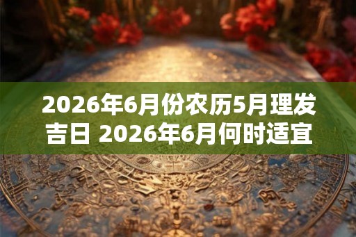 2026年6月份农历5月理发吉日 2026年6月何时适宜理发 2026年6月份农历5月理发吉日 2026年6月何时适宜理发