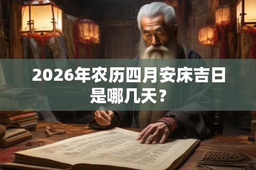 2026年农历四月安床吉日是哪几天？
