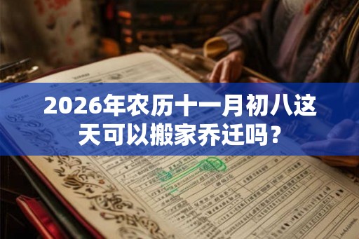 2026年农历十一月初八这天可以搬家乔迁吗? 2026年农历十一月初八这天可以搬家乔迁吗?