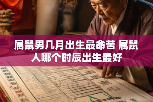 属鼠男几月出生最命苦 属鼠人哪个时辰出生最好
