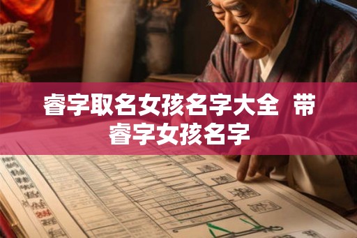 睿字取名女孩名字大全  带睿字女孩名字