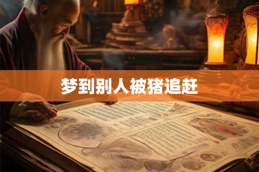 梦到别人被猪追赶