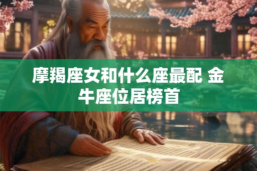 摩羯座女和什么座最配 金牛座位居榜首