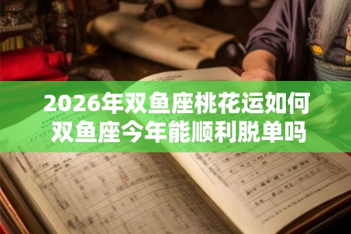 2026年双鱼座桃花运如何 双鱼座今年能顺利脱单吗