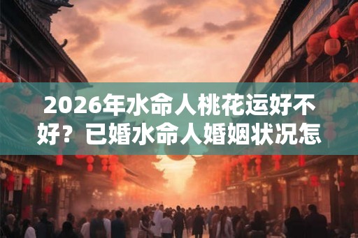 2026年水命人桃花运好不好？已婚水命人婚姻状况怎样？