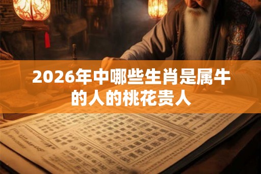 2026年中哪些生肖是属牛的人的桃花贵人 2026年中哪些生肖是属牛的人的桃花贵人