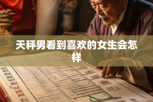 天秤男看到喜欢的女生会怎样
