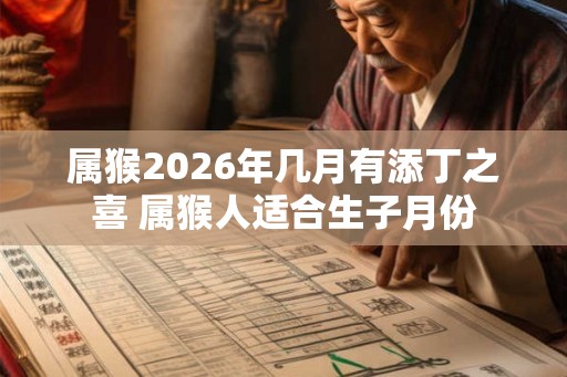 属猴2026年几月有添丁之喜 属猴人适合生子月份
