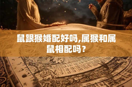 鼠跟猴婚配好吗,属猴和属鼠相配吗？