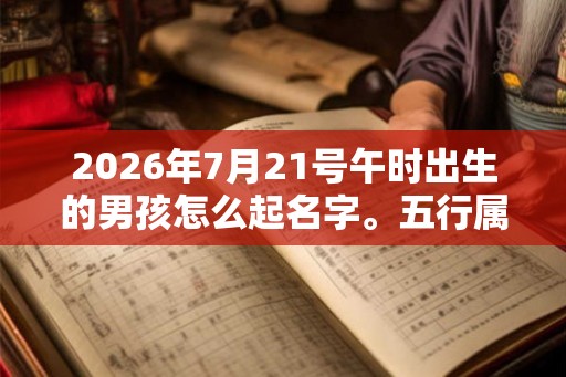 2026年7月21号午时出生的男孩怎么起名字。五行属什么