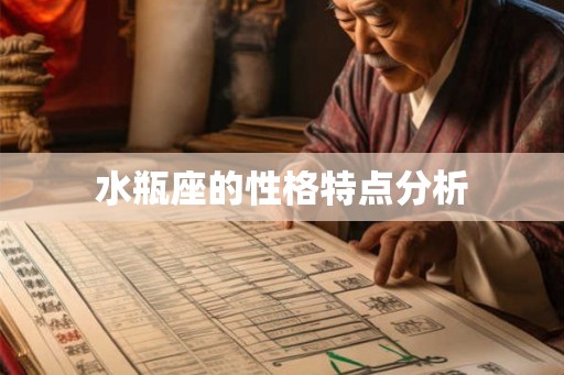 水瓶座的性格特点分析
