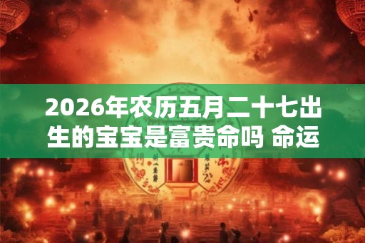 2026年农历五月二十七出生的宝宝是富贵命吗 命运好不好