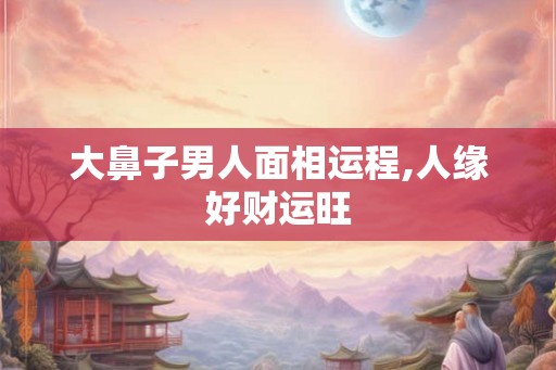 大鼻子男人面相运程,人缘好财运旺 大鼻子男人面相运程,人缘好财运旺
