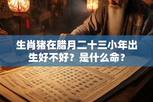 生肖猪在腊月二十三小年出生好不好？是什么命？