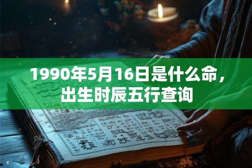 1990年5月16日是什么命，出生时辰五行查询