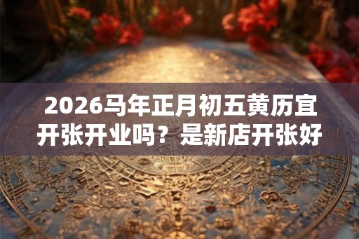 2026马年正月初五黄历宜开张开业吗？是新店开张好日子吗