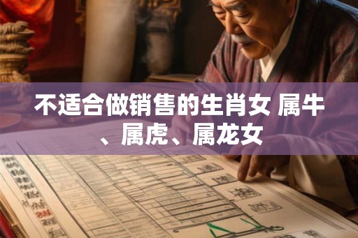 不适合做销售的生肖女 属牛、属虎、属龙女