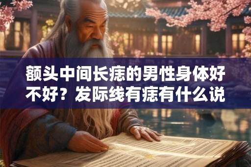 额头中间长痣的男性身体好不好？发际线有痣有什么说法？