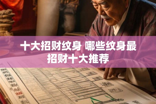 十大招财纹身 哪些纹身最招财十大推荐