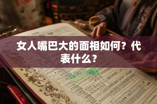 女人嘴巴大的面相如何？代表什么？