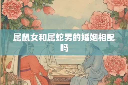 属鼠女和属蛇男的婚姻相配吗