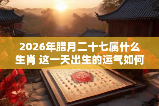 2026年腊月二十七属什么生肖 这一天出生的运气如何