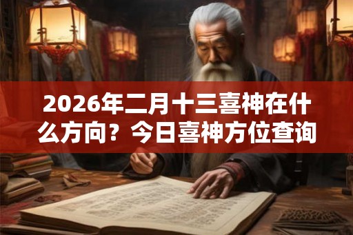 2026年二月十三喜神在什么方向?今日喜神方位查询 2026年二月十三喜神在什么方向?今日喜神方位查询