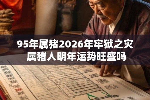 95年属猪2026年牢狱之灾 属猪人明年运势旺盛吗 95年属猪2026年牢狱之灾 属猪人明年运势旺盛吗