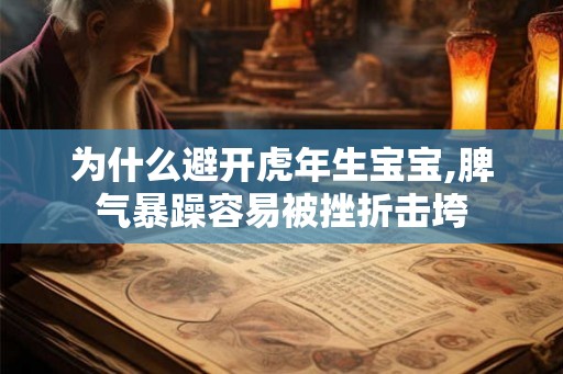 为什么避开虎年生宝宝,脾气暴躁容易被挫折击垮