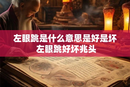 左眼跳是什么意思是好是坏 左眼跳好坏兆头