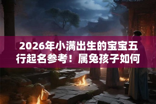 2026年小满出生的宝宝五行起名参考！属兔孩子如何取名