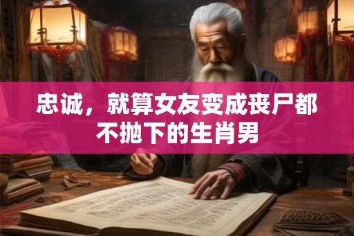 忠诚，就算女友变成丧尸都不抛下的生肖男