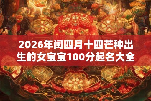 2026年闰四月十四芒种出生的女宝宝100分起名大全！