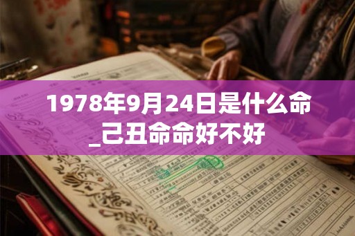 1978年9月24日是什么命_己丑命命好不好